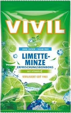 Vivil Limetka-peprmint + vitamin C bez cukru 60g