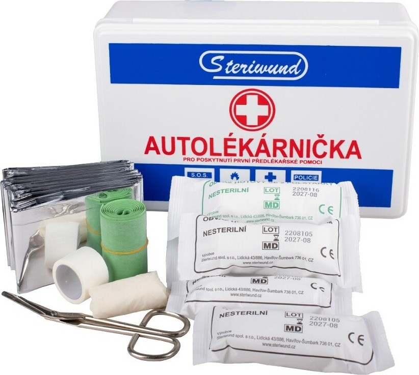 Autolékárnička plast vyhl.č.206/2018 Steriwund