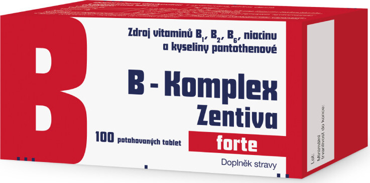 B-Komplex Zentiva forte 100 potahovaných tablet