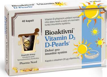 Bioaktivní Vitamin D3 D Pearls cps.40