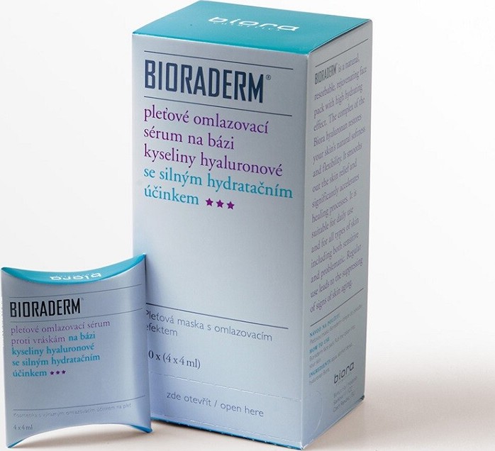 BIORADERM pleť.sérum 4x4ml proti vráskám na báziHA