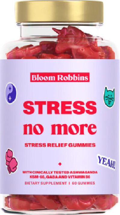 Bloom Robbins STRESS no more - vitamíny s ashwagandhou gumídci 60ks