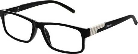 Brýle čtecí +2.50 černé s kovovým doplňkem FLEX