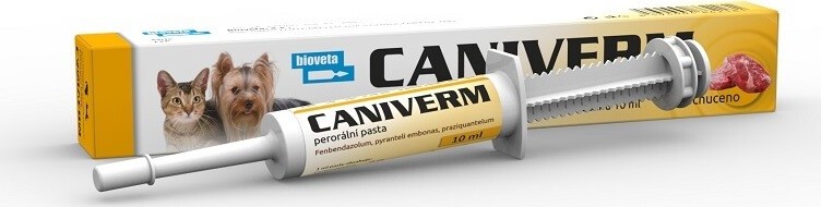 Caniverm perorální pasta pro psy a kočky 10ml