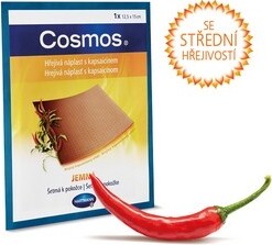 COSMOS hřejivá náplast s kaps. 12.5x15cm jemná 1ks