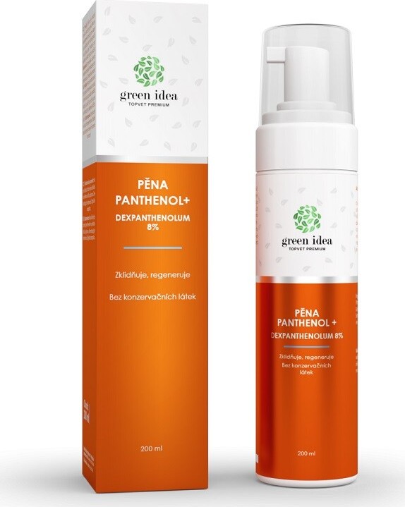 Green idea PANTHENOL+ Pěna 8 % 200 ml