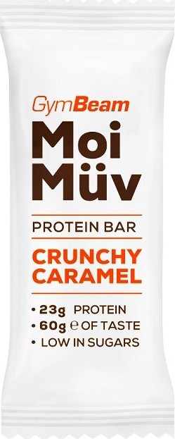 GymBeam MoiMüv Protein bar crunchy caramel 60g