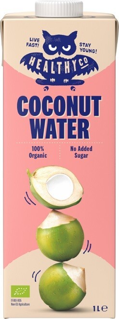 HealthyCo Kokosová voda BIO 1 litr