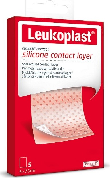 Leukoplast Cuticell Cont.5x7.5cm 5ks tran.sil.mř.