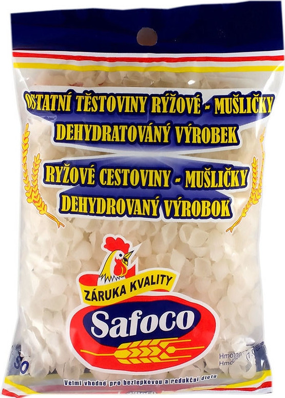 Rýžové těstoviny Mušličky 200g