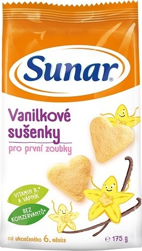 Sunar vanilkové sušenky pro děti 175 g