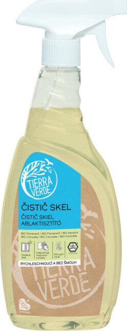 Tierra Verde Čistič skel BIO pomeranč a citronela rozprašovač 750ml