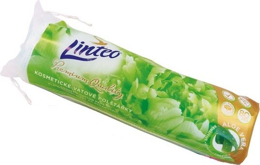 Vatové polštářky LINTEO PREMIUM Aloe vera 80ks