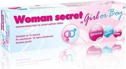 Woman Secret Girl or Boy test na určení pohlaví dítěte 1ks