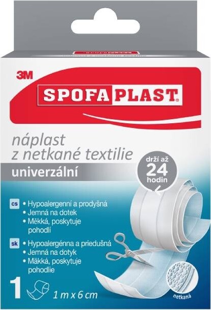 3M Spofaplast 854 Náplast z netkané textilie 1mx6cm