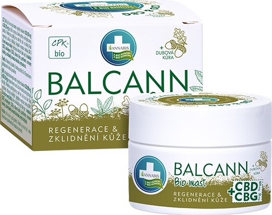 Annabis Balcann konopná Bio mast CBD+CBG 50ml