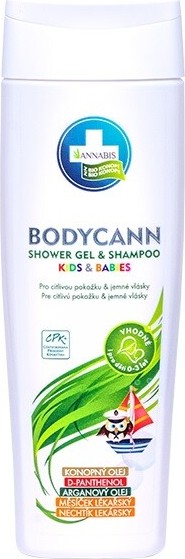 Annabis Bodycann přírodní KIDS&BABIES 2v1 250ml