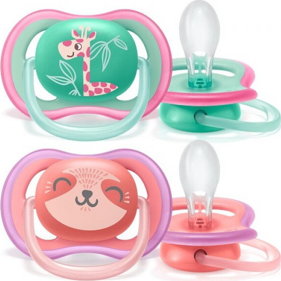 Avent Philips šidítko Ultra Air Deco girl SCF349/12 2 ks