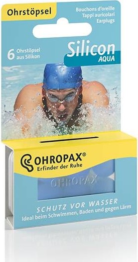 Chránič sluchu OHROPAX Silicon Aqua 6ks