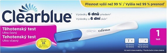 Clearblue ULTRA ČASNÝ těhotenský test 1ks