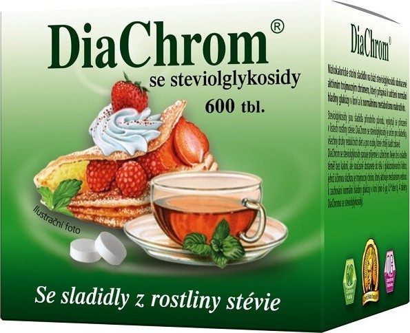 DiaChrom se steviolglykosidy tbl.600