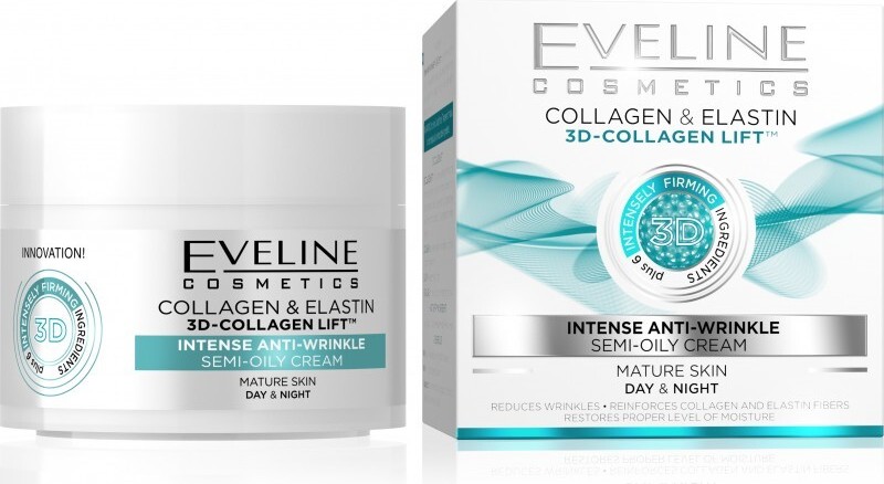 EVELINE 3D Collagen&Elastin Denní/noční krém 50ml