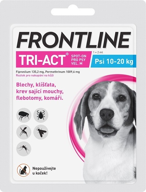 Frontline Tri-Act psi 10-20kg spot-on pipeta 1x2ml