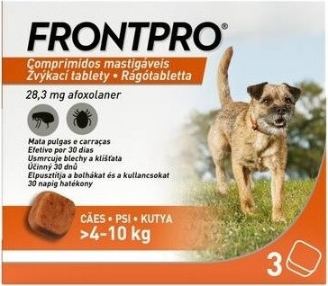 Frontpro žvýkací tablety pro psy 4-10kg 28