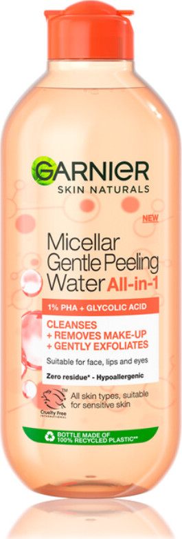 GARNIER Skin Naturals micelární voda s peelingovým efektem 400ml