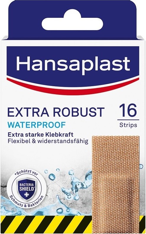 HANSAPLAST Extra Robust voděodolná náplast 16ks