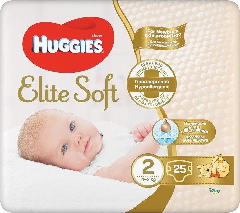 HUGGIES Elite Soft 2 4-6kg 25ks