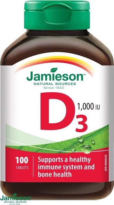 JAMIESON Vitamín D3 1000 IU tbl.100