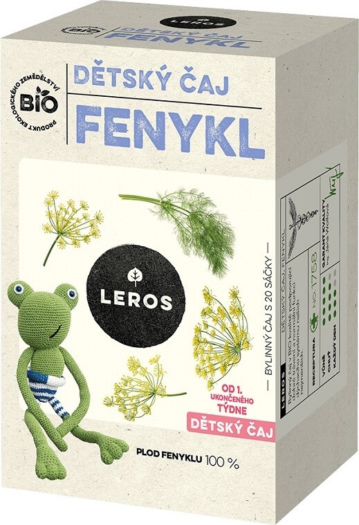 LEROS Dětský čaj Fenykl BIO 20x1.5g