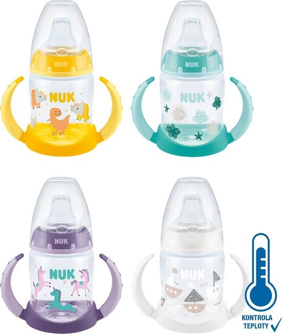 NUK láhev na učení s kontr.tepl.150ml 6-18m