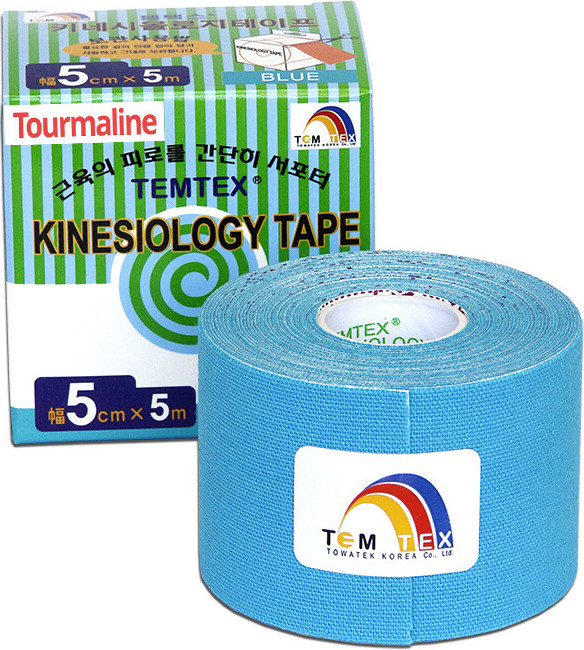 Temtex kinesio tape Classic modrý 5 cm x 5 m