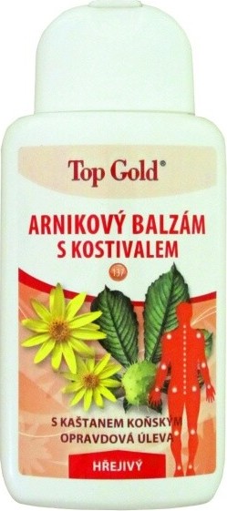 TopGold Arnikový balzám s kostivalem a kaštanem koňským hřejivý 200 ml