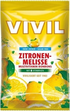 Vivil Multivitamin citron-meduňka + 8 vitaminů bez cukru 120g