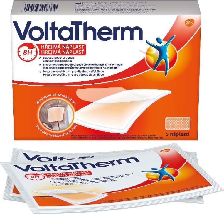 VoltaTherm hřejivá náplast úleva od bolesti zad 5ks - balení 2 ks