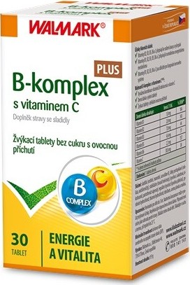 Walmark B-komplex PLUS s vitaminem C tbl.30