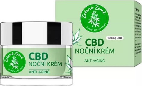 Zelená Země CBD noční krém 50 ml