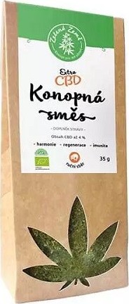 Zelená země Extra CBD konopná směs BIO 4% 35 g