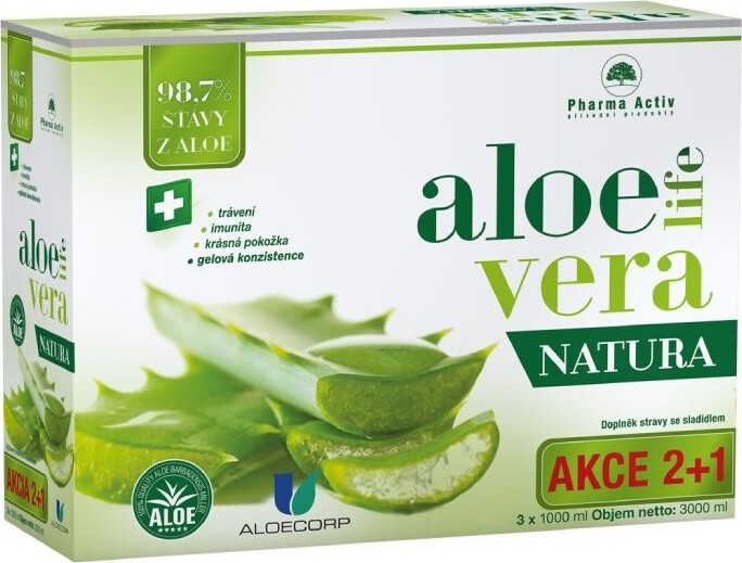 AloeVeraLife NATURA 3x1000ml + LIPO vitamin C 15 sáčků