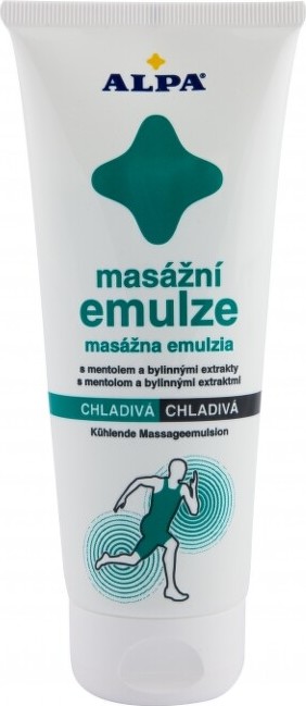 Alpa masážní emulze chladivá s mentolem 210ml