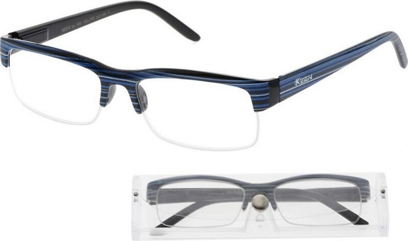American Way Brýle čtecí modro-černé s pouzdrem FLEX