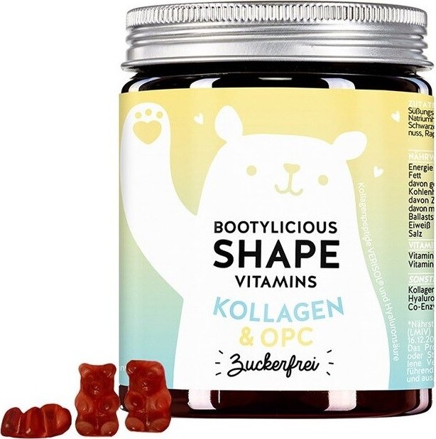 Bears With Benefits Bootylicious Shape Vitamins gumoví medvídci s kolagenem pro krásnější figuru 60 ks