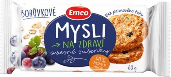 EMCO Mysli sušenky borůvkové 60g