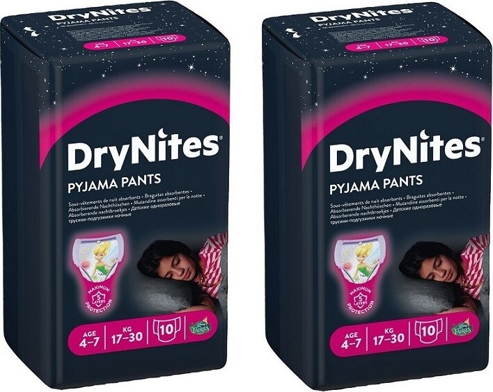 Huggies DryNites plenkové kalhotky pro dívky