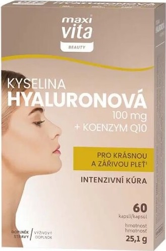 Maxi Vita Beauty Kyselina hyaluronová + koenzym Q10 cps.60