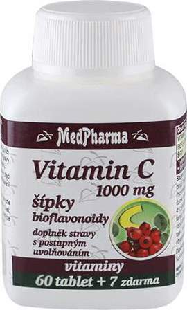 MedPharma Vitamín C 1000mg s šípky 67 tablet s postupným uvolňováním