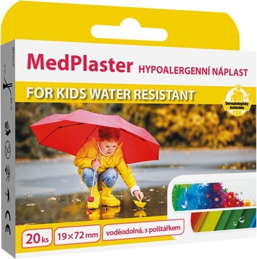 MedPlaster Náplast KIDS water resist.19x72mm 20ks